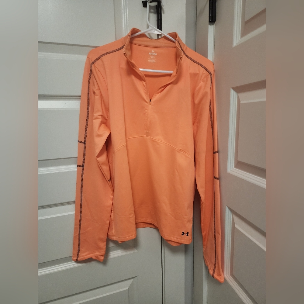 Under Armour Quarter Zip in Bright Orange